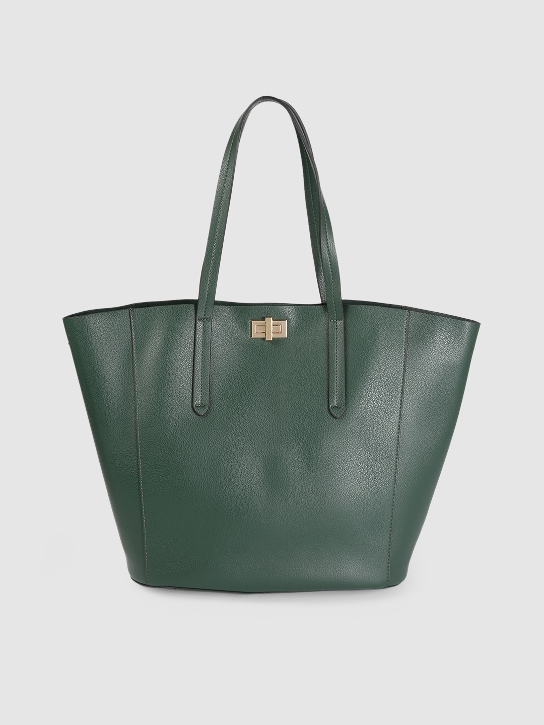 

Accessorize London Women's Faux Leather Kayla Curve Tote, Green