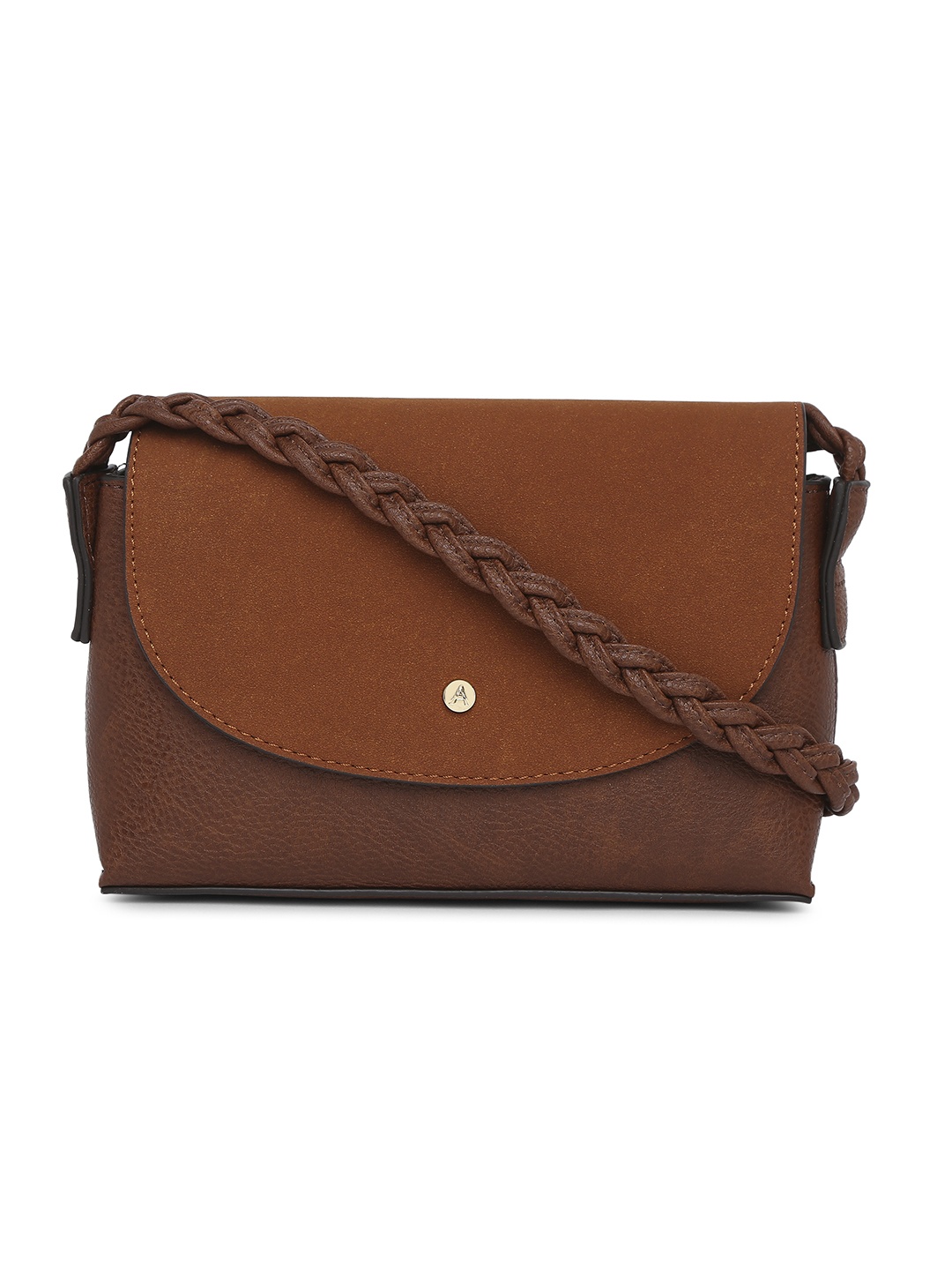 

Accessorize London Women Faux Leather Pia Plaited Shoulder Bag, Tan