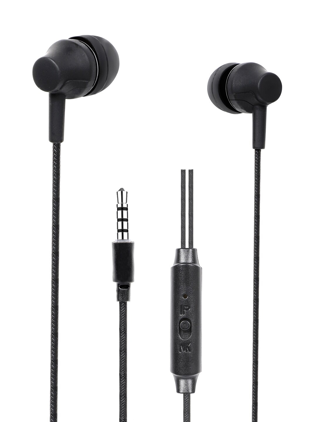 

SWAGME Black Solid Superbass IE002 In-Ear Wired Earphones With Mic
