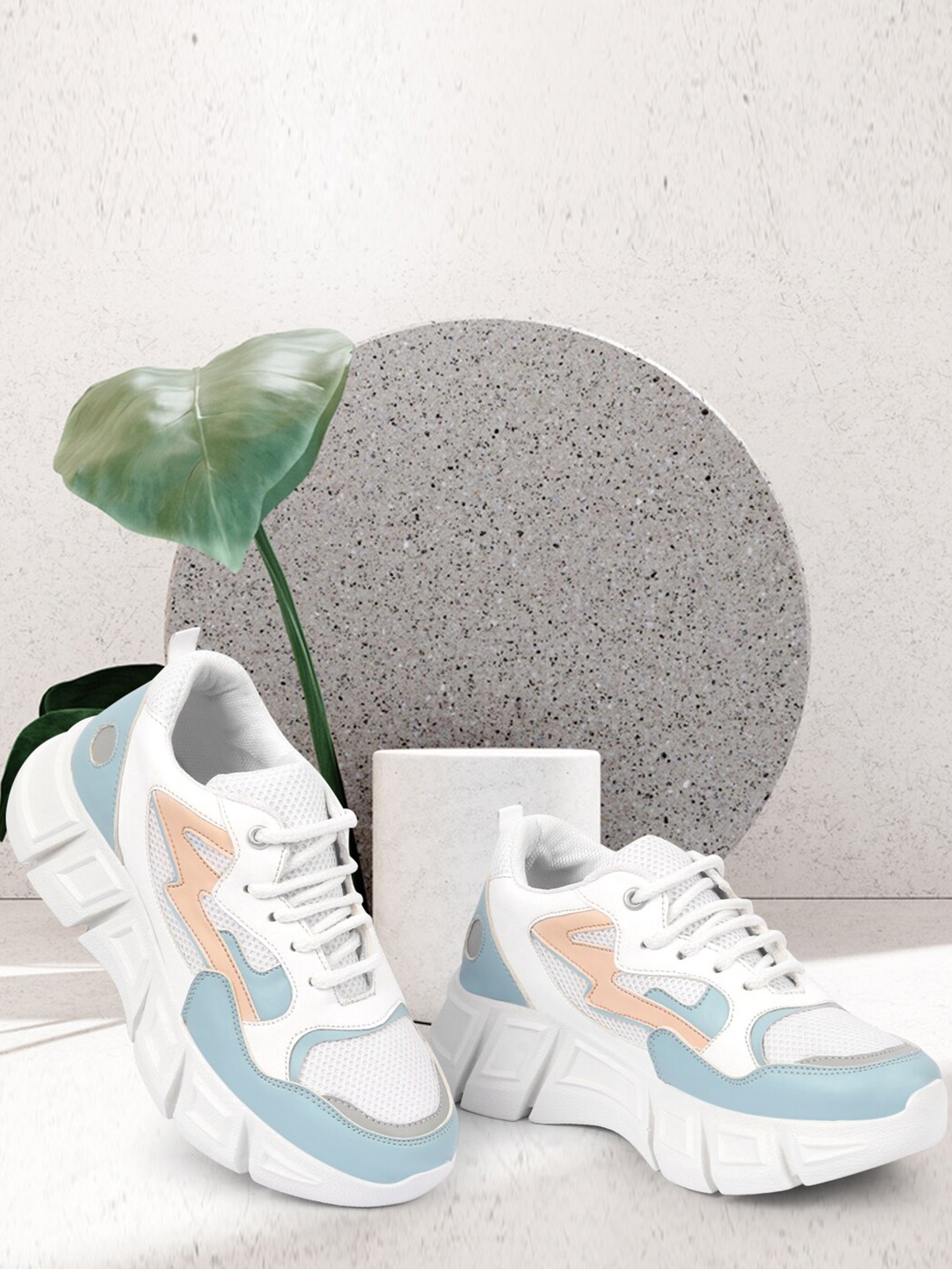 

ZAPATOZ Women White Walking Non-Marking Shoes