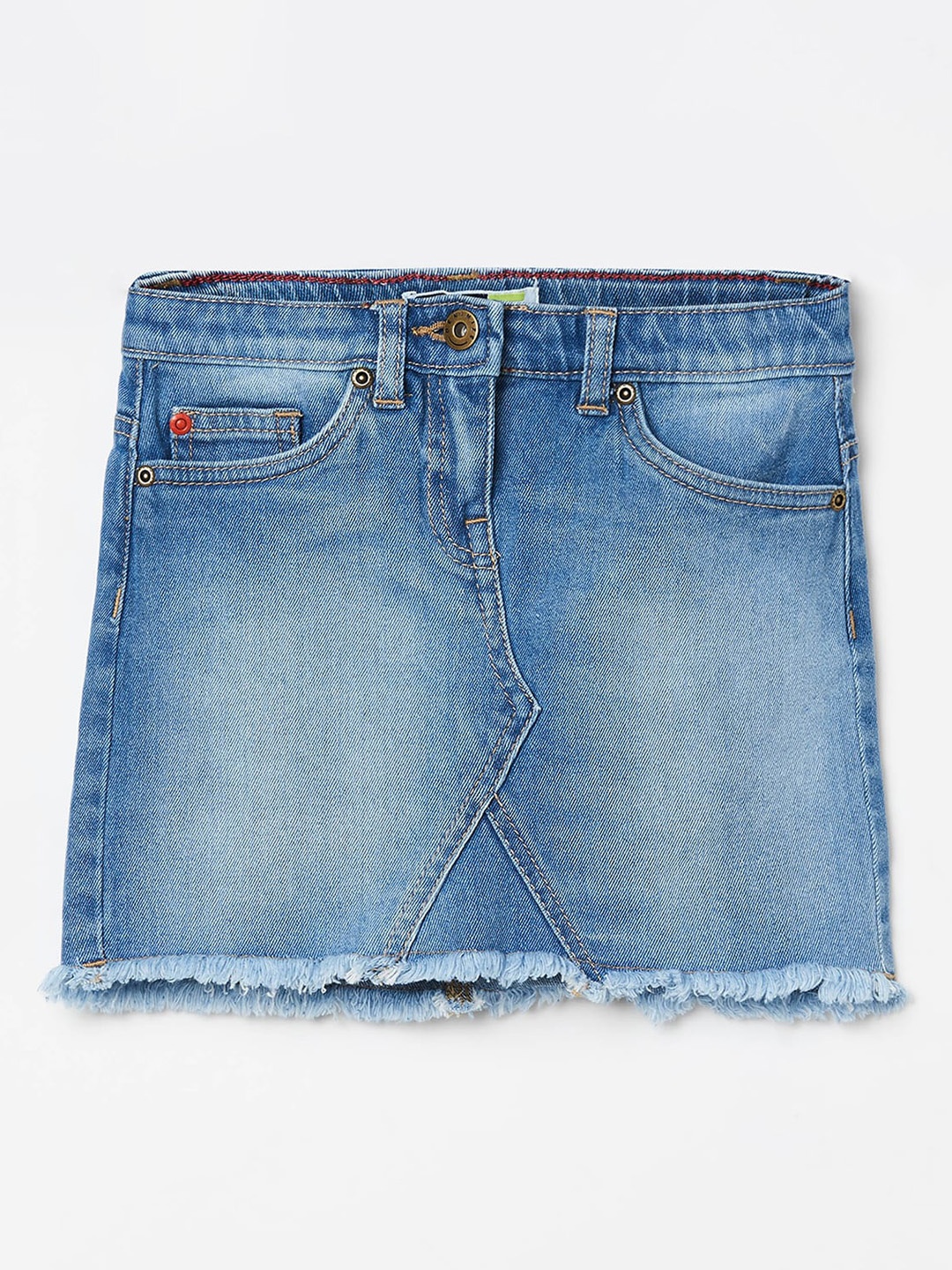 

Denimize by Fame Forever Girls Blue Washed Straight Mini Skirt