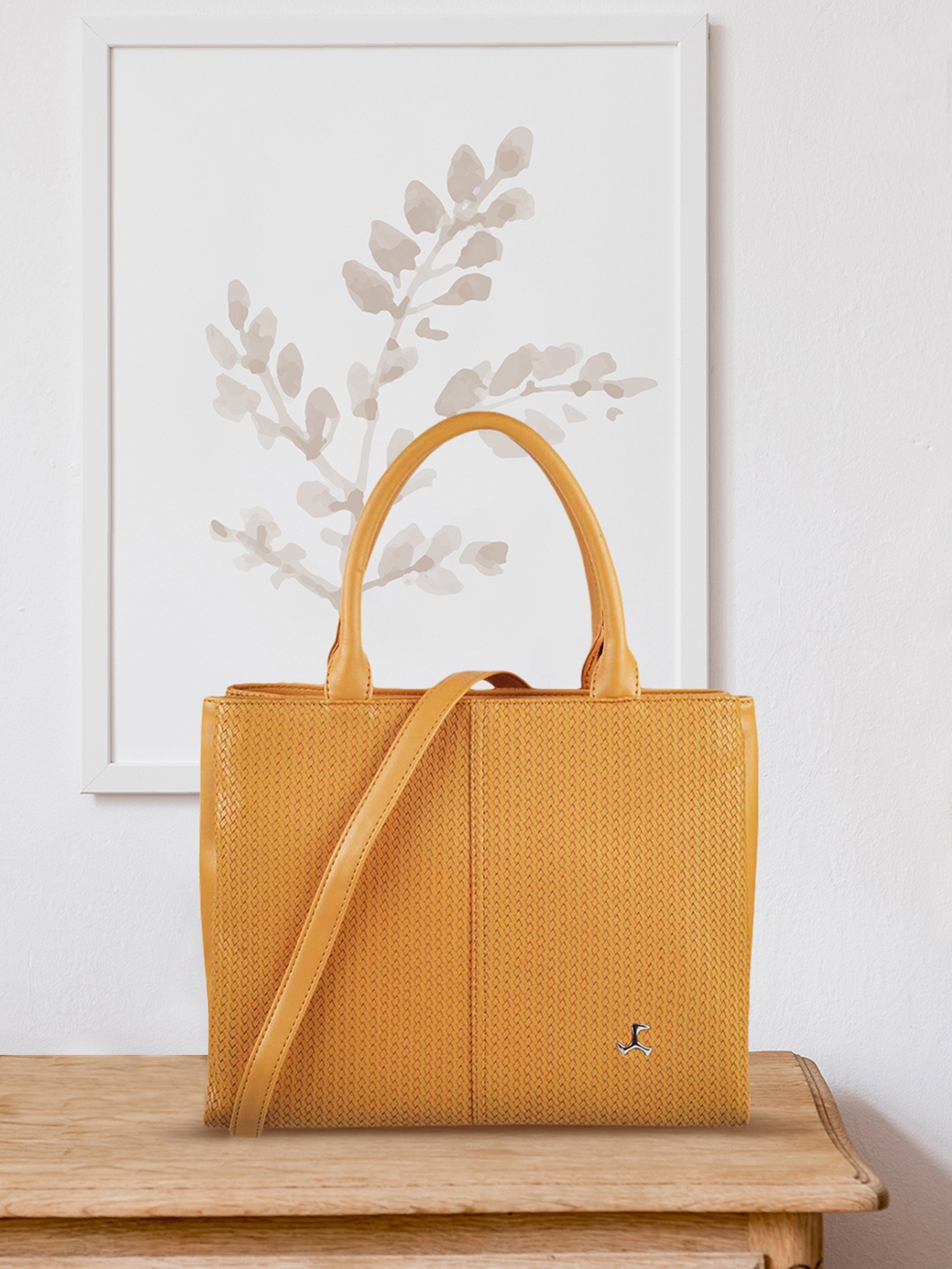 

Mochi Yellow PU Oversized Shopper Handheld Bag with Quilted
