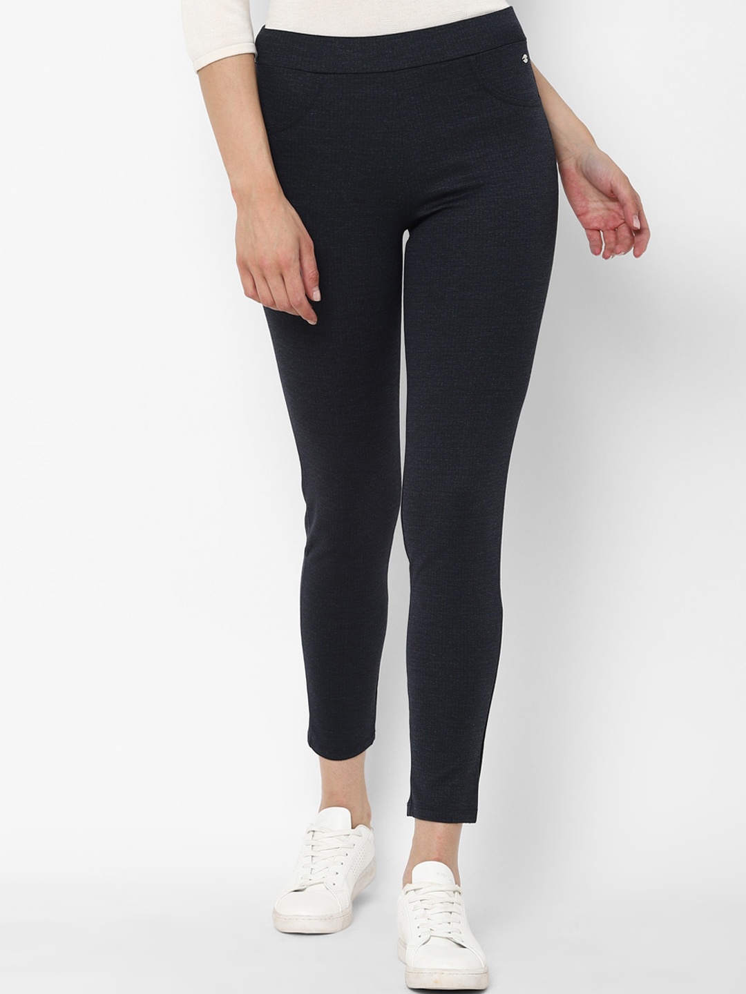 

Allen Solly Woman Women Navy Blue Trousers