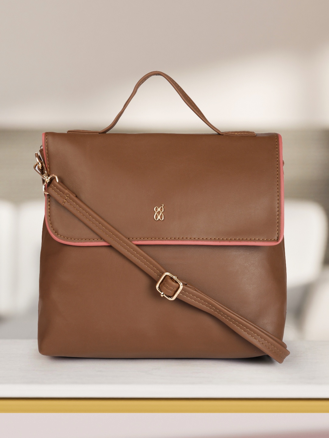 

Baggit Brown Solid Satchel