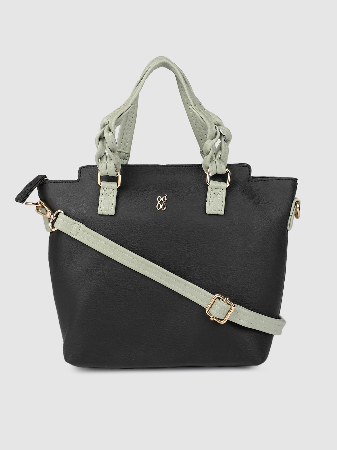 

Baggit Black Solid Handheld Bag