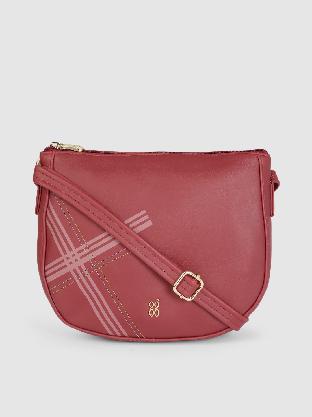 

Baggit Red Printed Sling Bag
