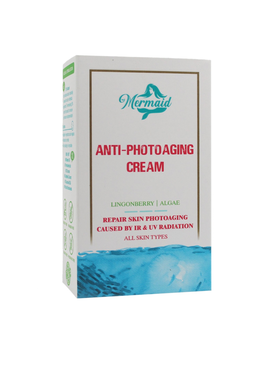 

Mermaid Anti-Photoaging Cream, with Lingonberry & Algae,, Blue