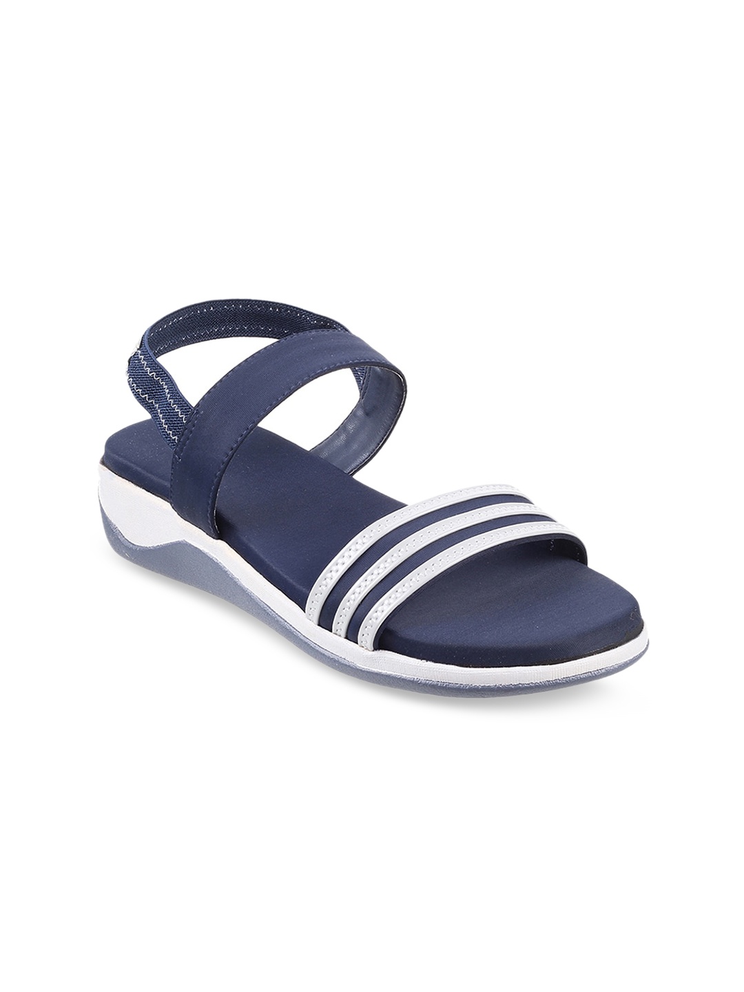 

WALKWAY by Metro Blue & White Striped Comfort Sandals