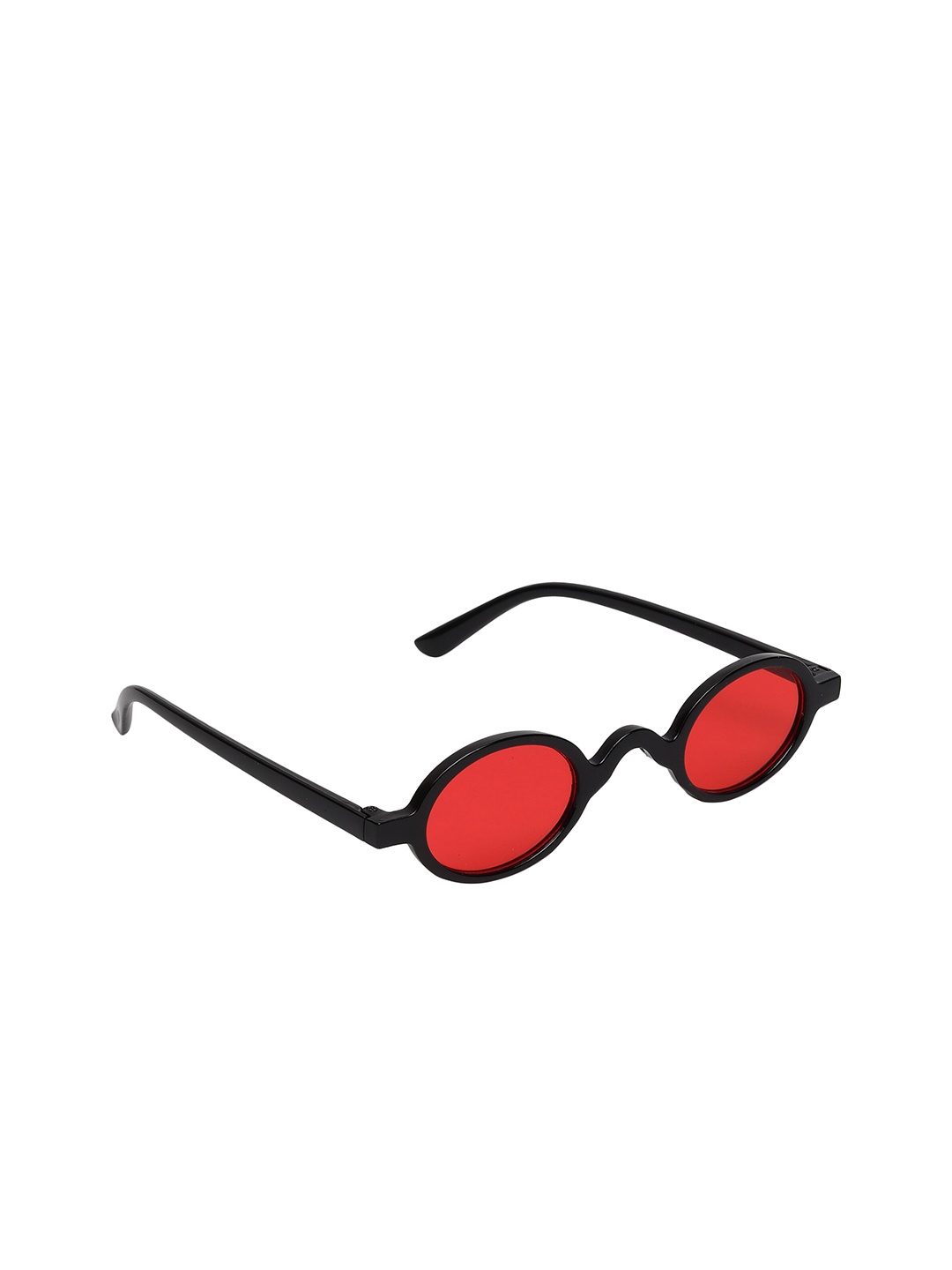 

FROGGY Unisex Kids Red Lens & Black Oval Sunglasses with UV Protected Lens