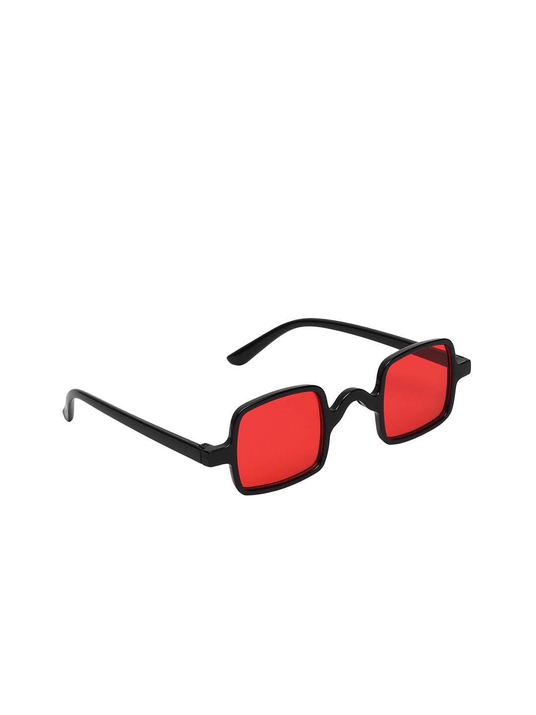 

FROGGY Unisex Kids Red Lens & Black Square Sunglasses with UV Protected Lens-FG-FAREW-07