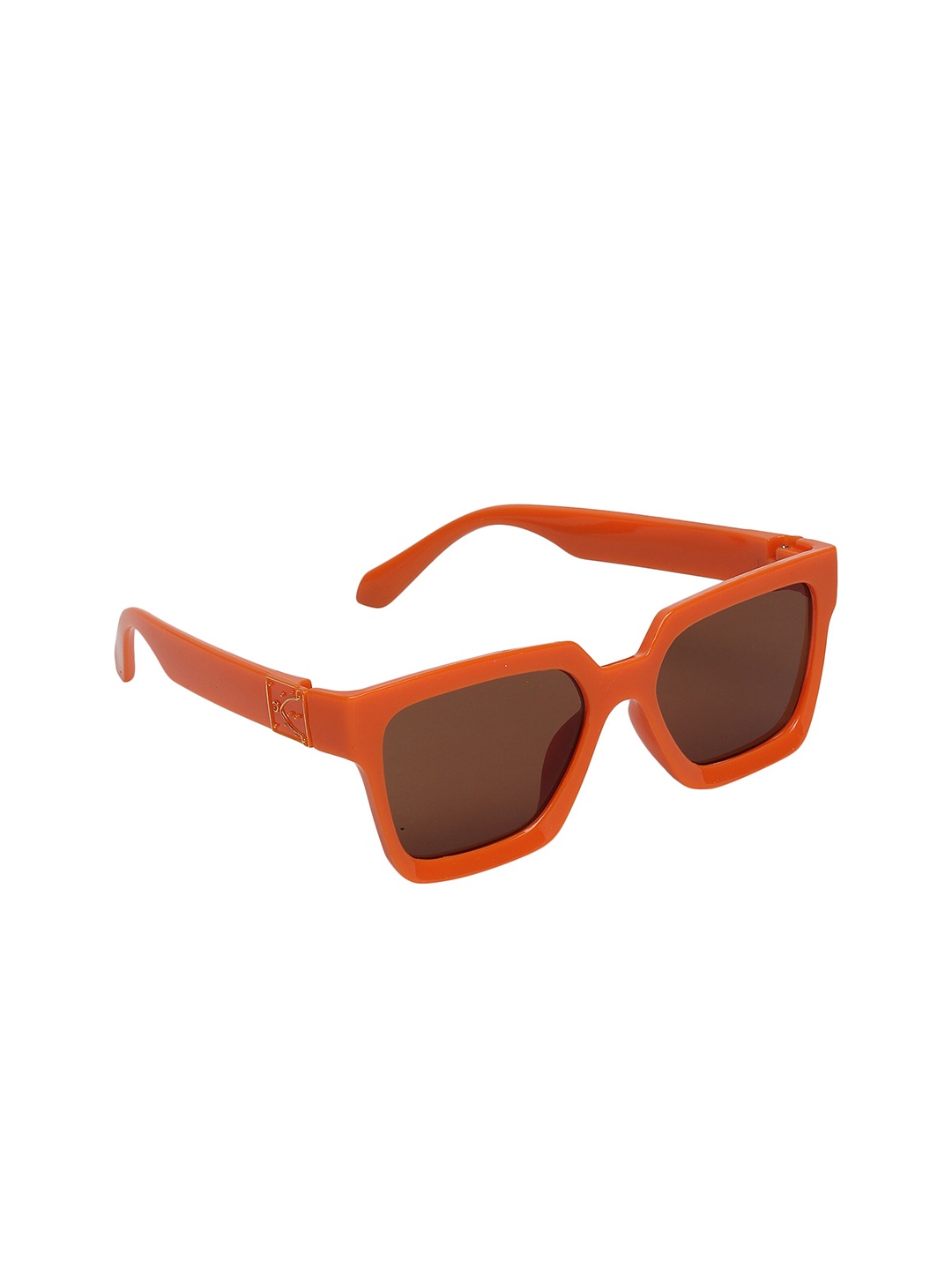 

FROGGY Unisex Kids Brown Lens & Orange Full Rim Wayfarer Sunglasses FG-WAL-06