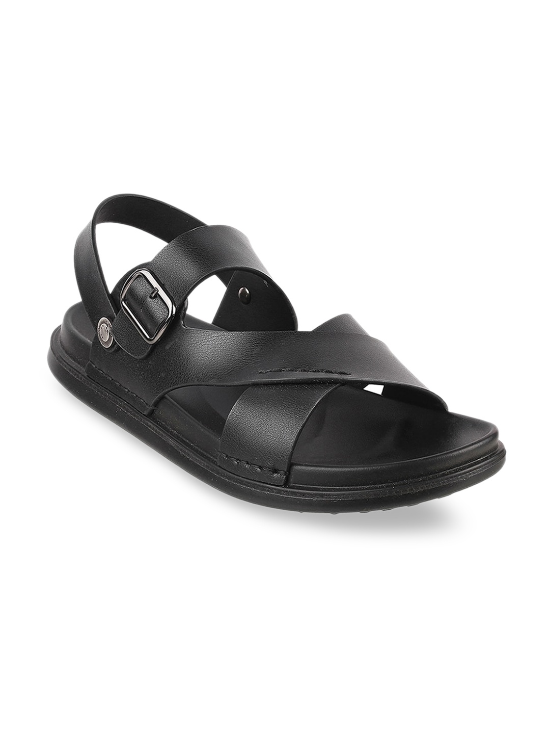 

Metro Men Black Comfort Sandals