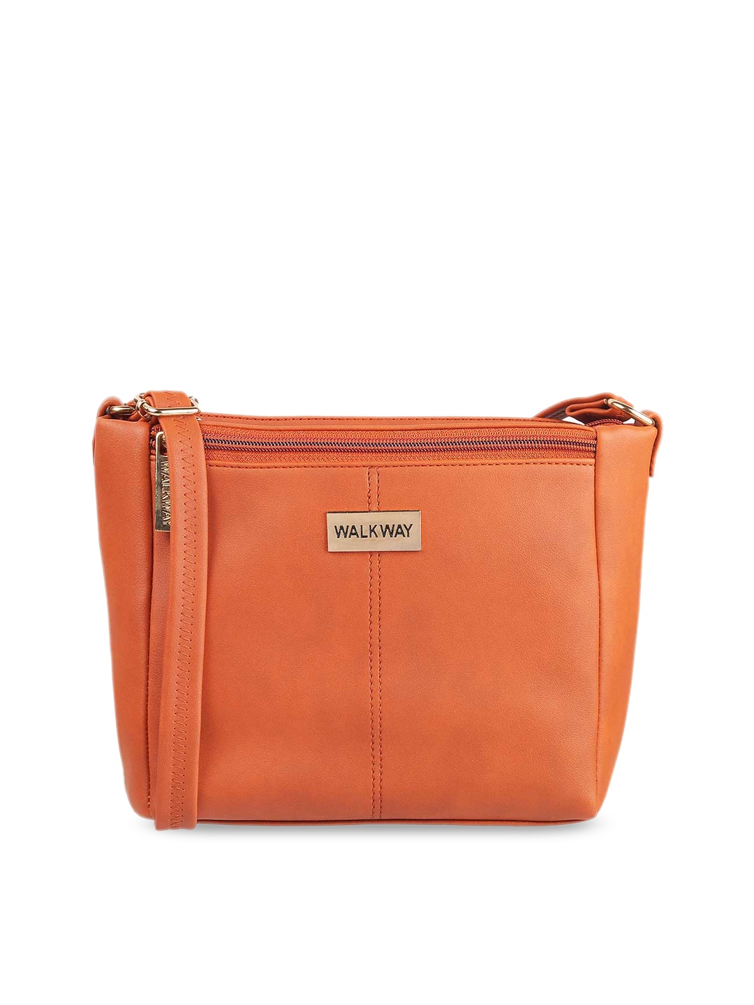 

WALKWAY by Metro Orange Solid Structured Sling Bag
