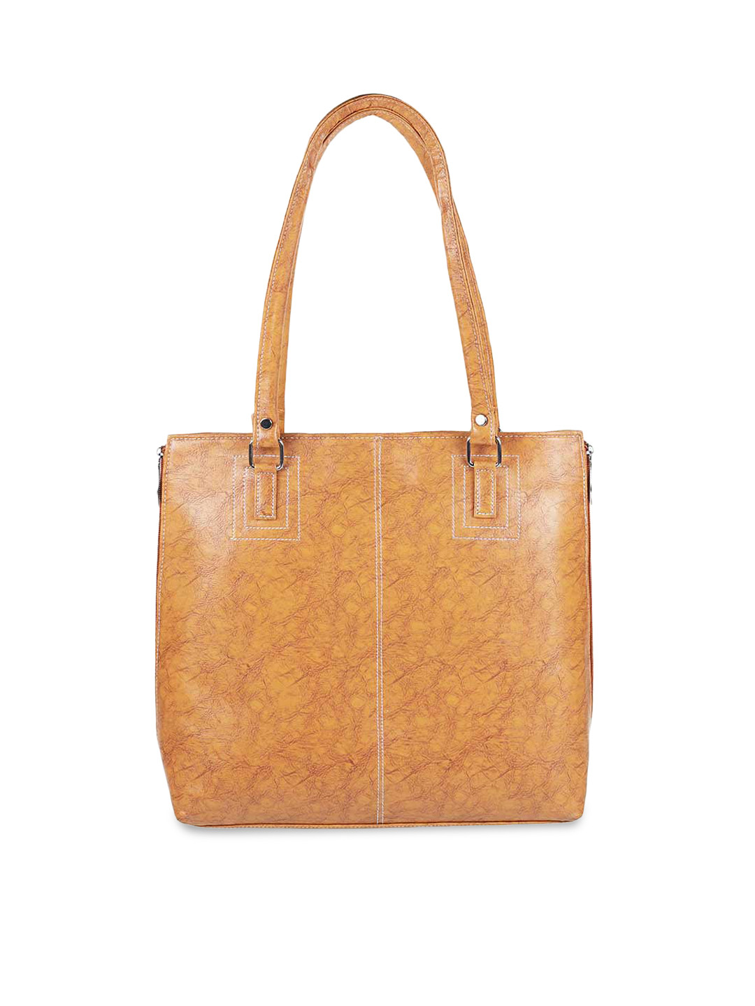 

WALKWAY by Metro Brown Textured Structured Shoulder Bag