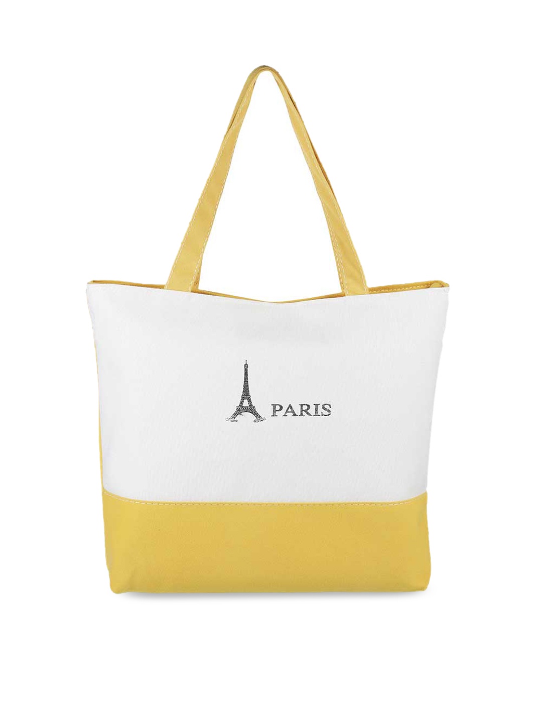 

WALKWAY by Metro Yellow & White Colourblocked Shopper Tote Bag