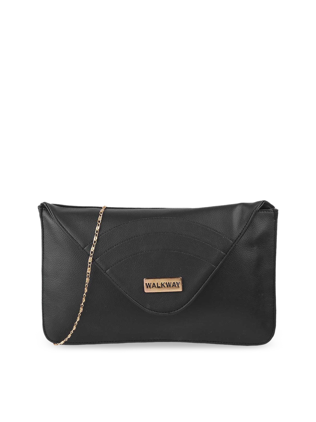 

WALKWAY by Metro Black Structured Sling Bag
