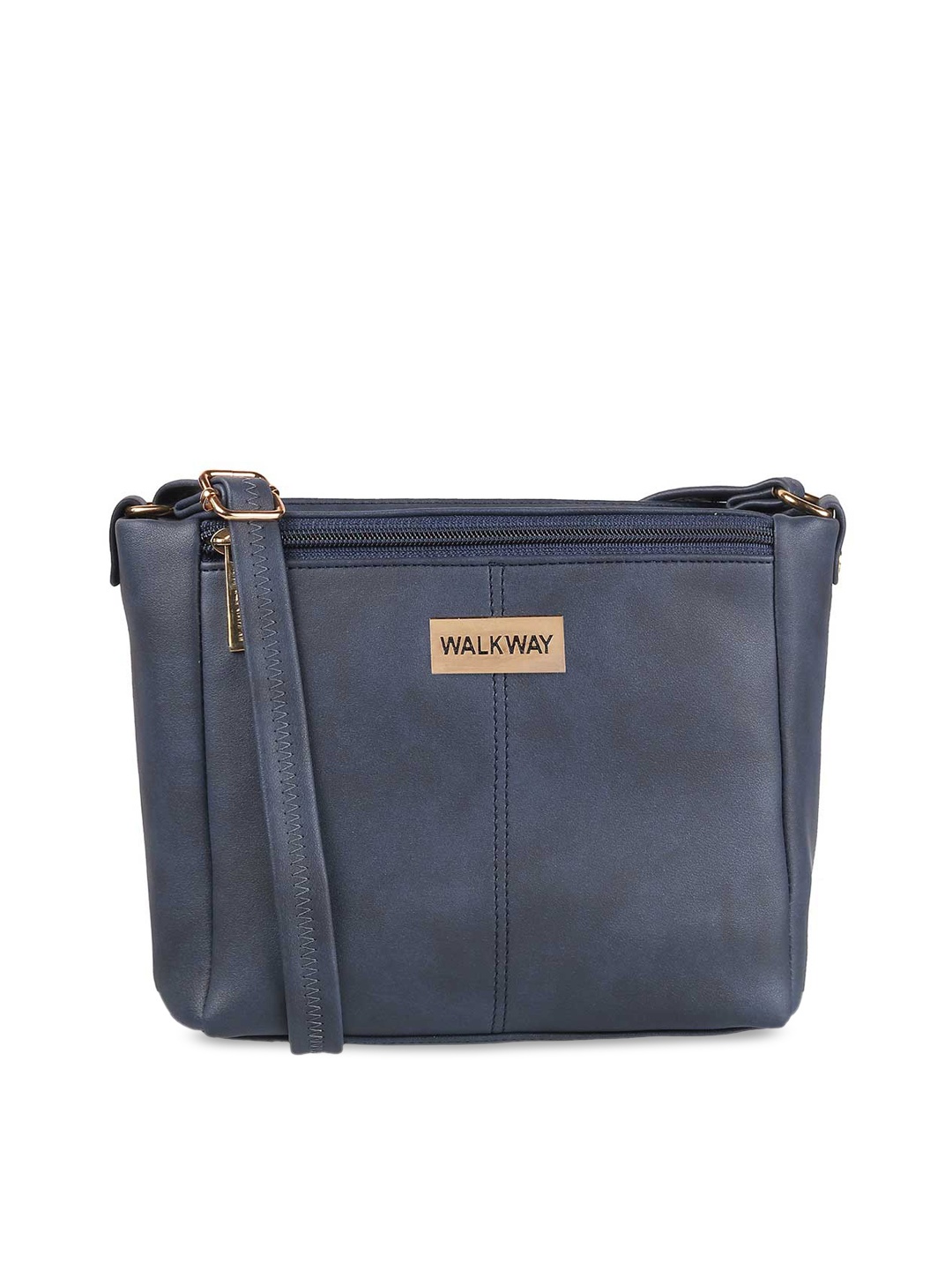 

WALKWAY by Metro Blue Solid Structured Sling Bag