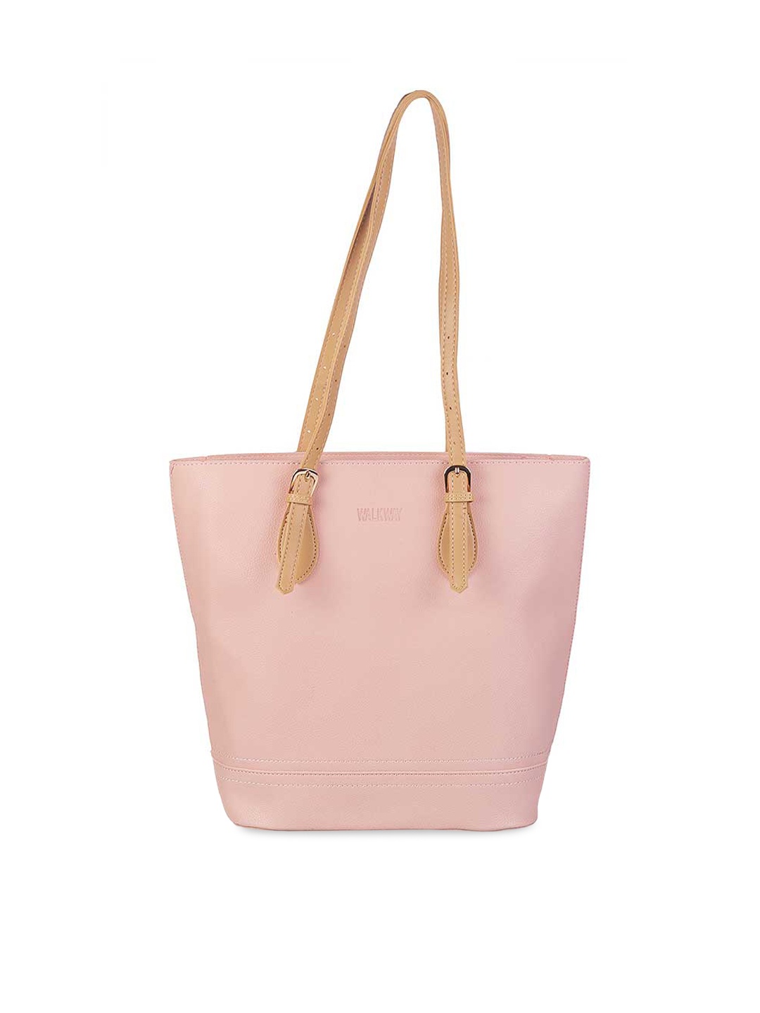 

WALKWAY by Metro Pink Solid Shopper Tote Bag