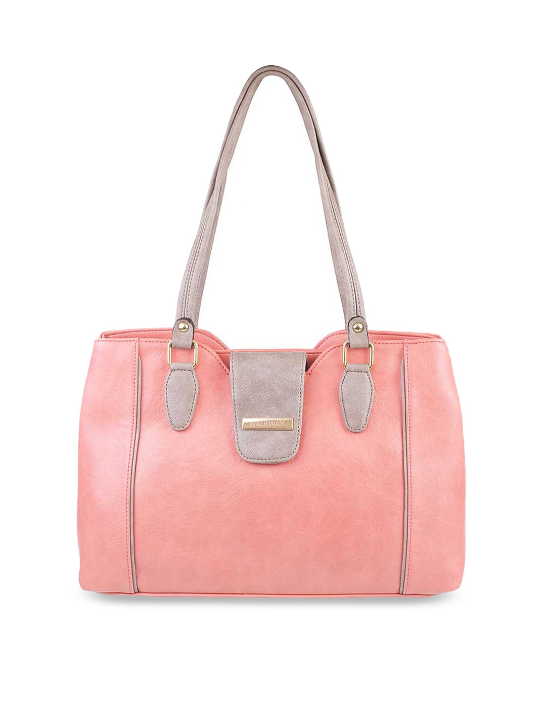 

WALKWAY by Metro Pink Structured Shoulder Bag