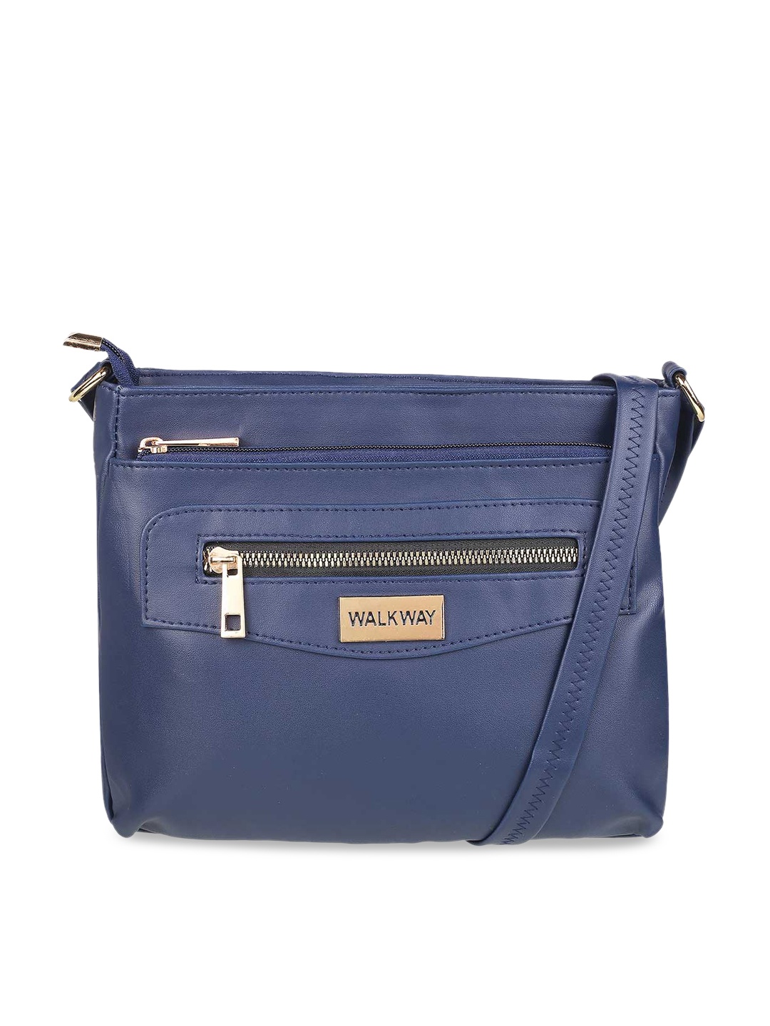 

WALKWAY by Metro Blue Structured Sling Bag