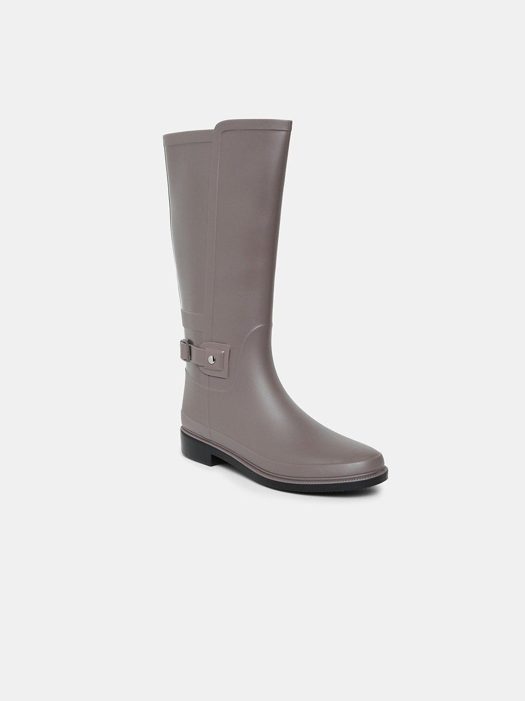 

20Dresses Women Grey High-Top Flat Boots