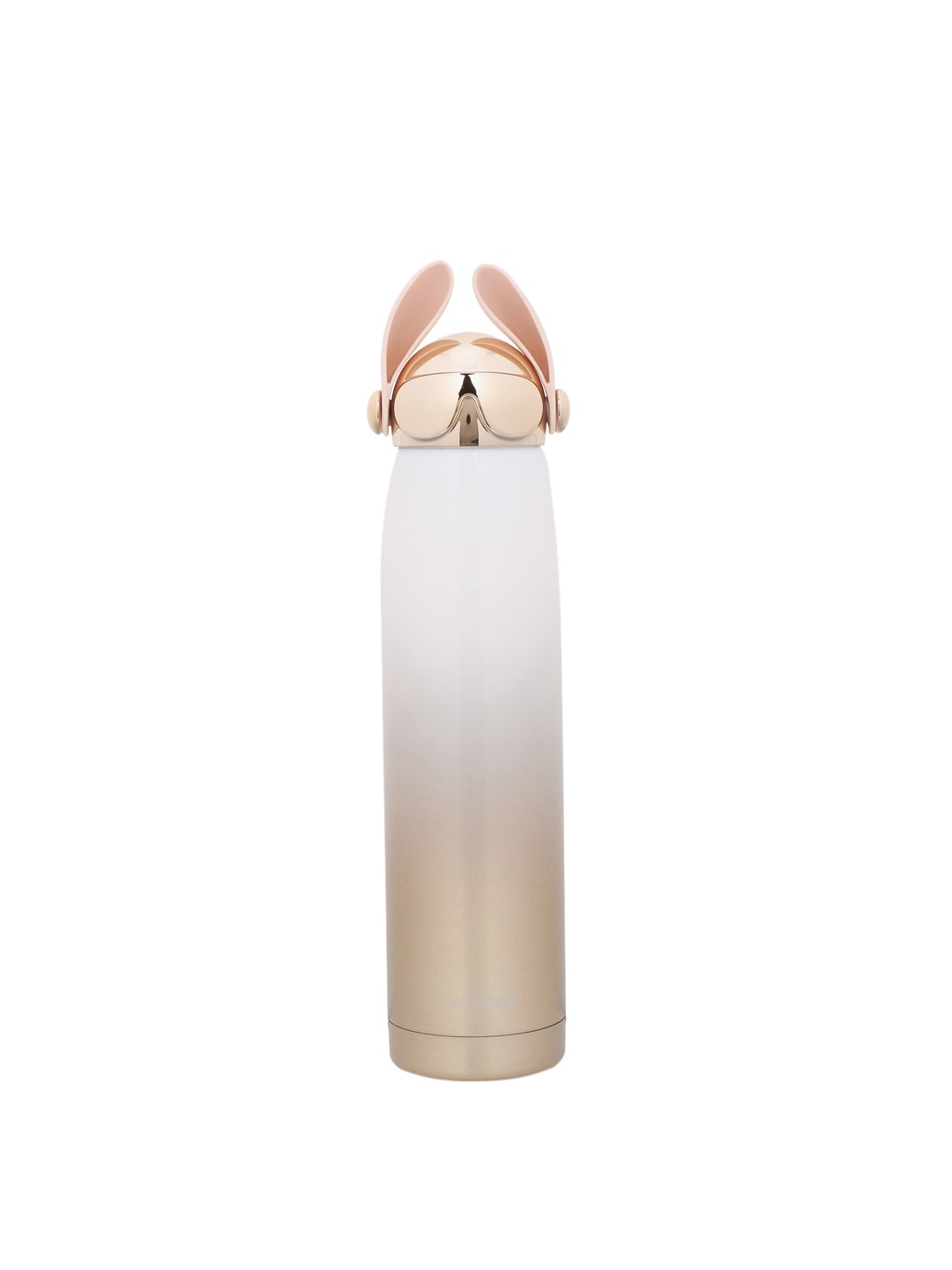 

POKORY Kids Gold-Toned & White Solid Insulated Stainless Steel Water Bottle 320 ML