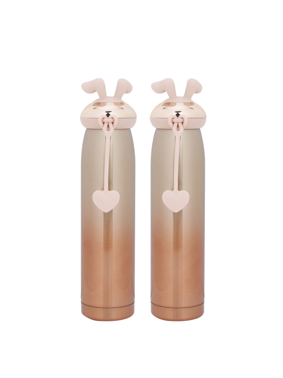 

POKORY Kids Gold-Coloured & Grey Solid Stainless Steel Water Bottle 320 ML