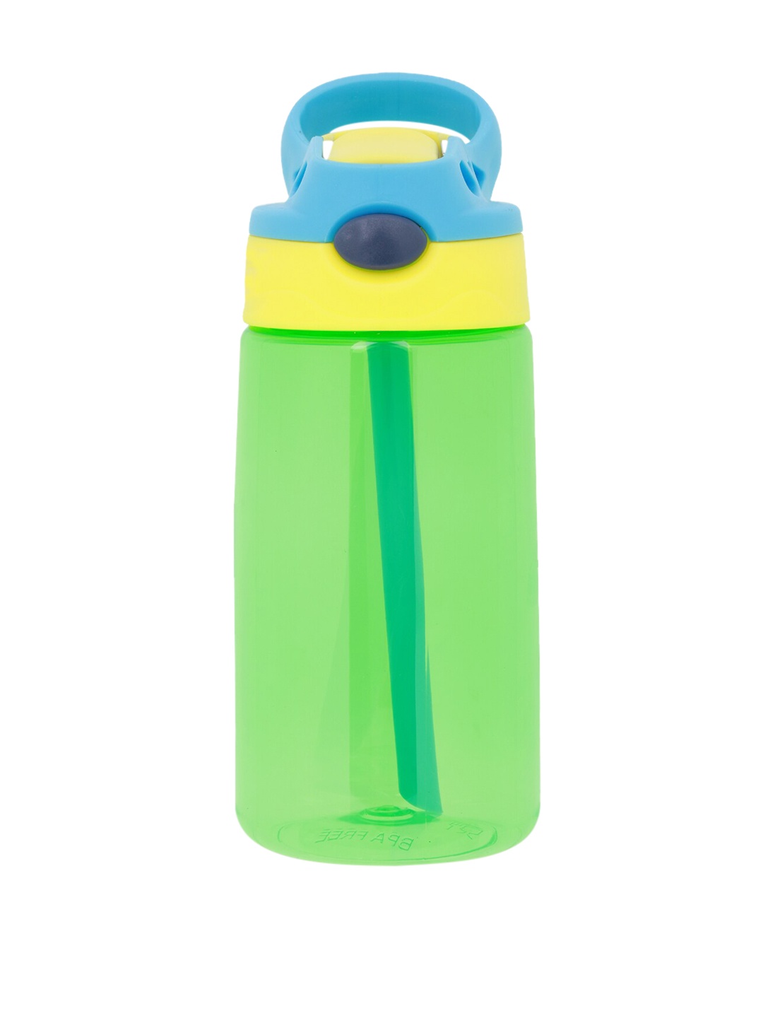 

POKORY Kids Green & Yellow Solid Plastic Water Bottle 480 ML