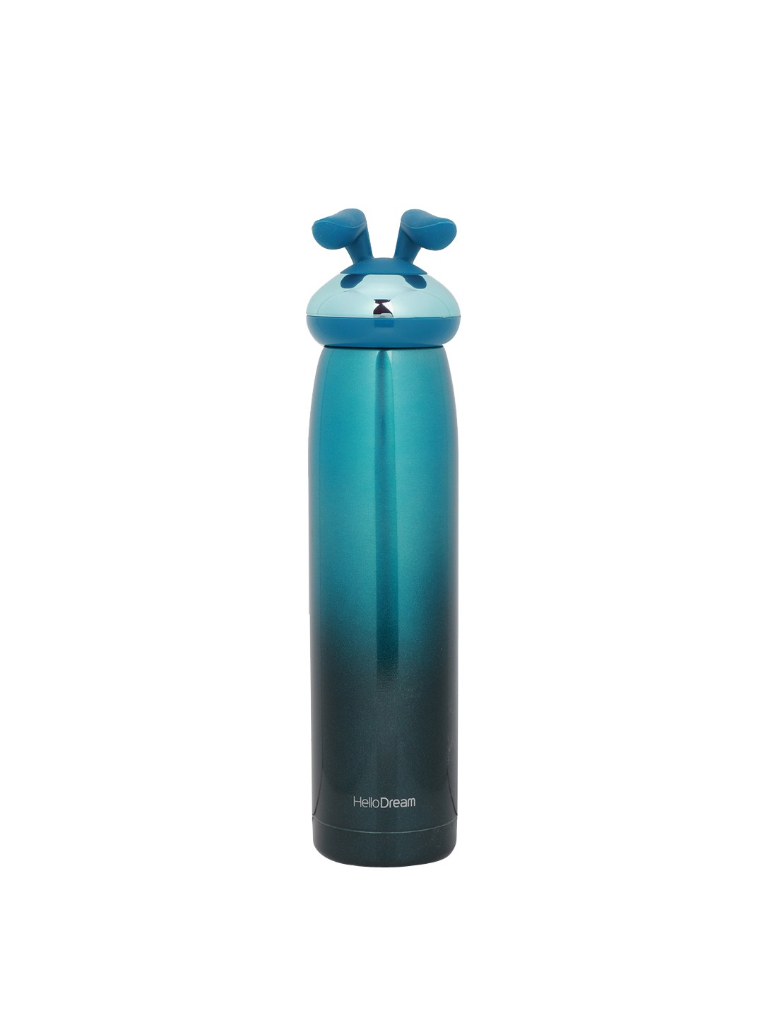 

POKORY Kids Teal Blue & Black Solid Stainless Steel Water Bottle 320 ML