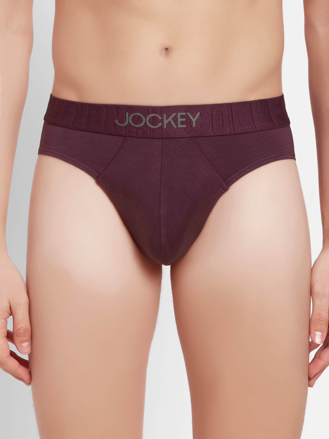 

Jockey International Collection Men Purple Solid Pima Cotton Briefs IC31-0105