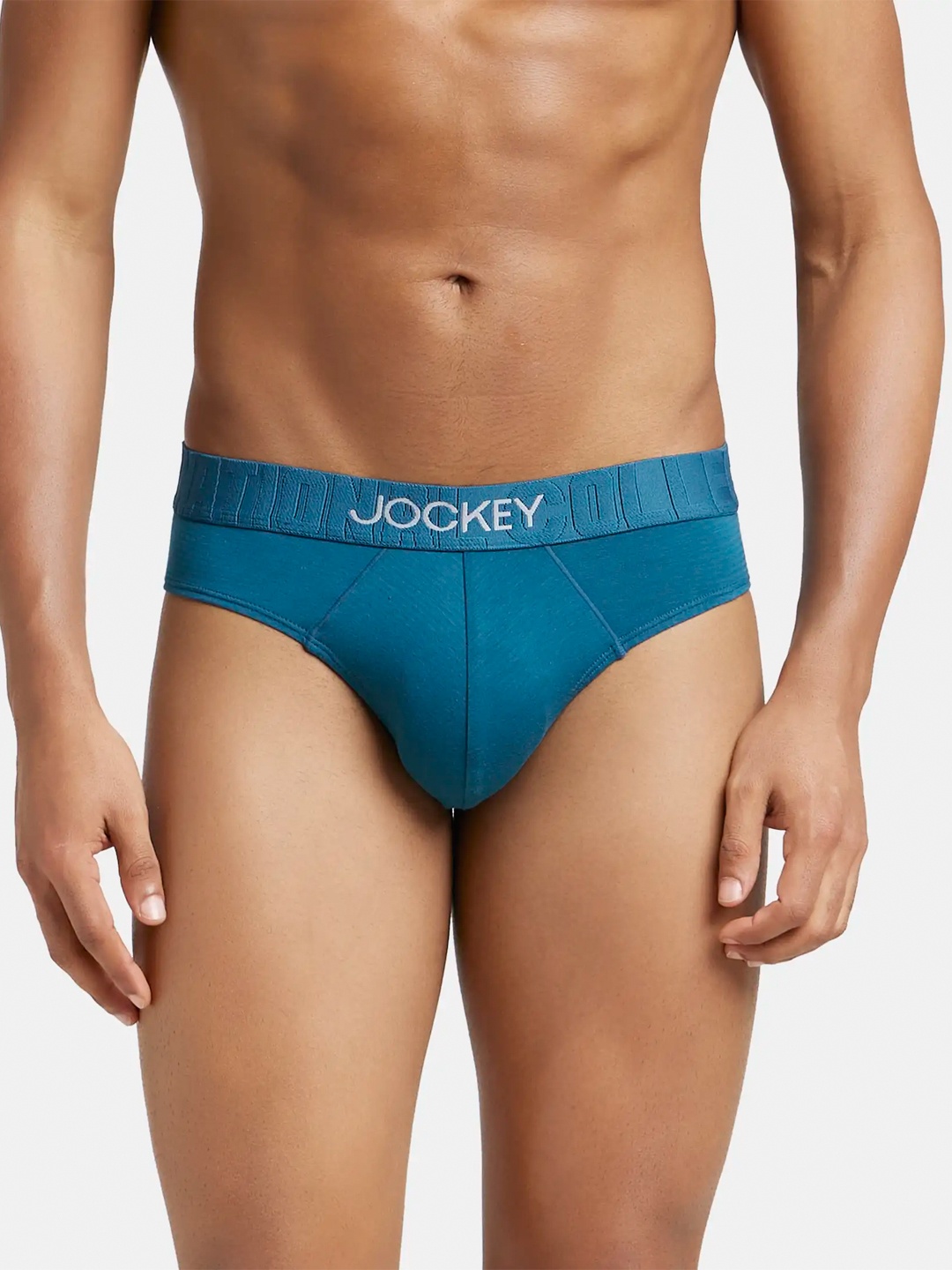 

Jockey Men Supima Cotton Elastane Stretch Brief with Ultrasoft Waistband IC31-0105, Blue