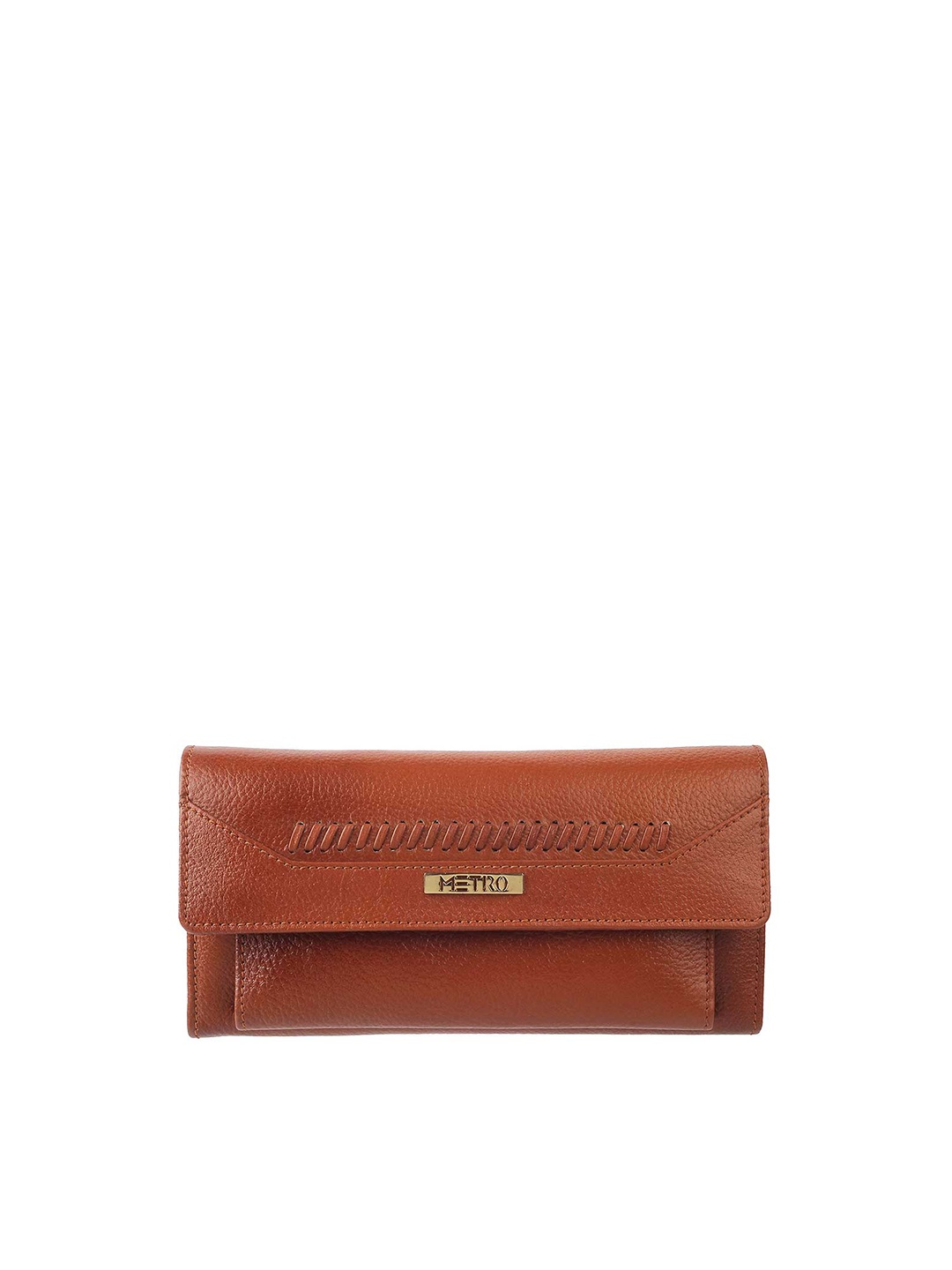 

Metro Tan Textured Envelope Clutch