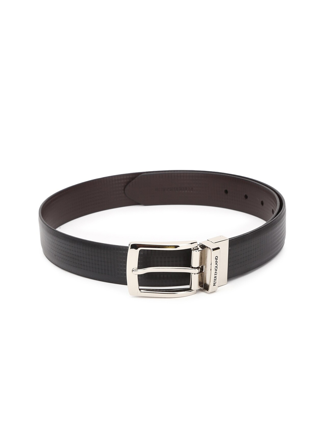

Peter England Men Brown Textured PU Formal Belt