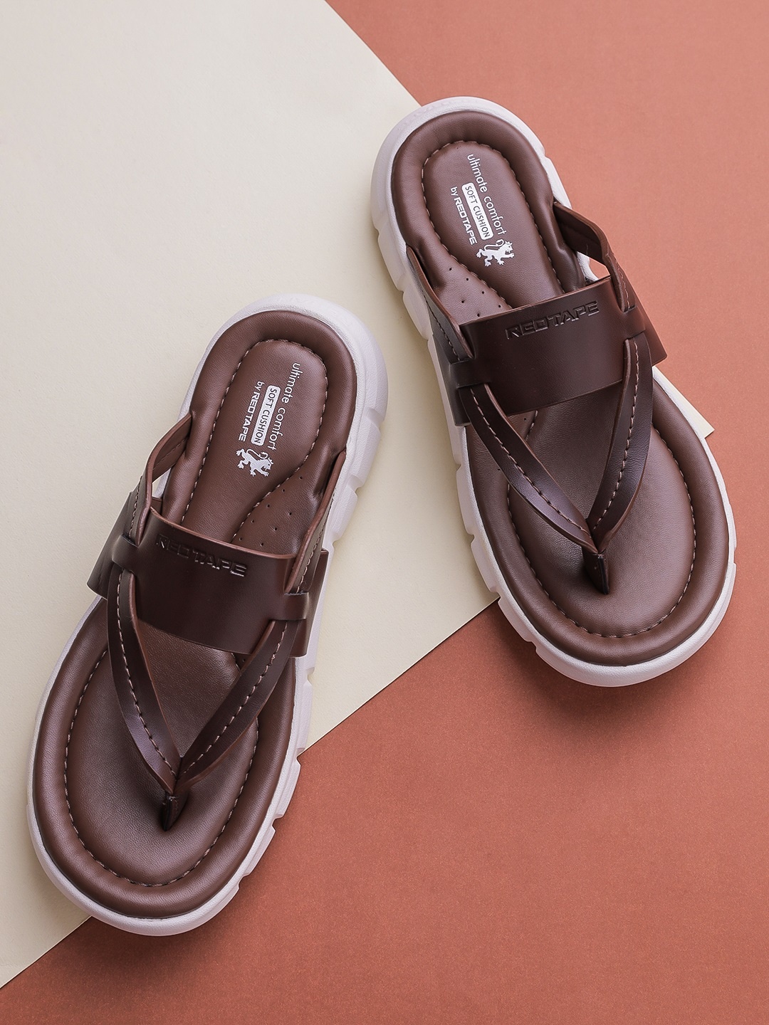 

Red Tape Men Brown Comfort Sandals
