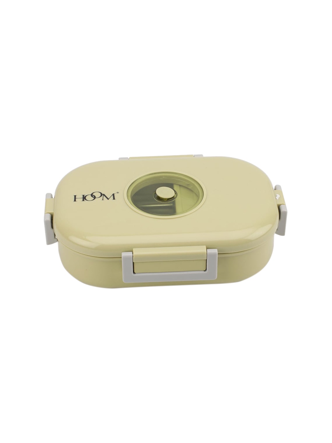 

HOOM Olive Green & Silver Stainless Steel Lunch Box