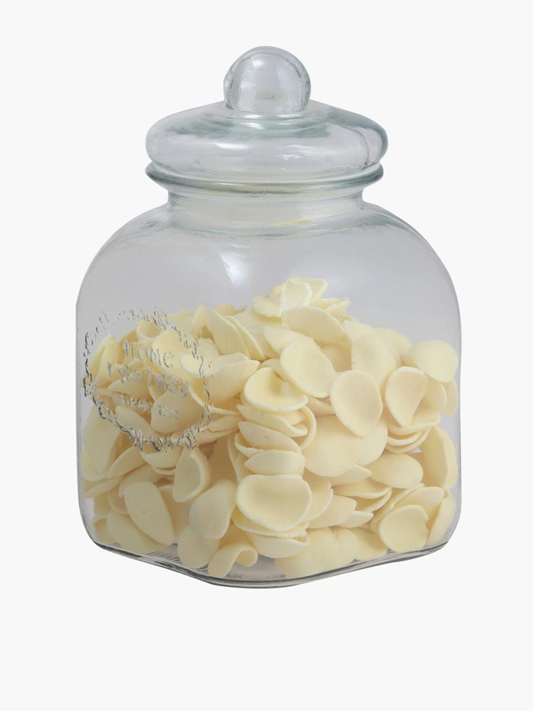 

Home Centre Transparent Solid Corsica Storage Jar With Lid