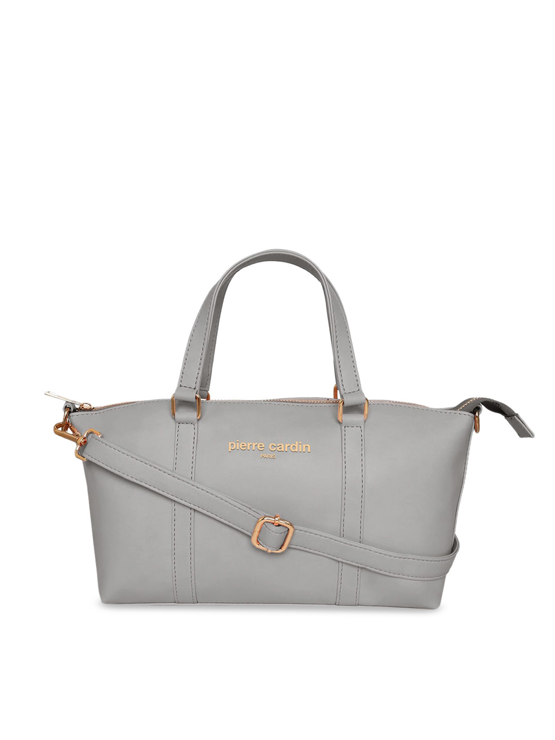 

pierre cardin Grey PU Structured Handheld Bag
