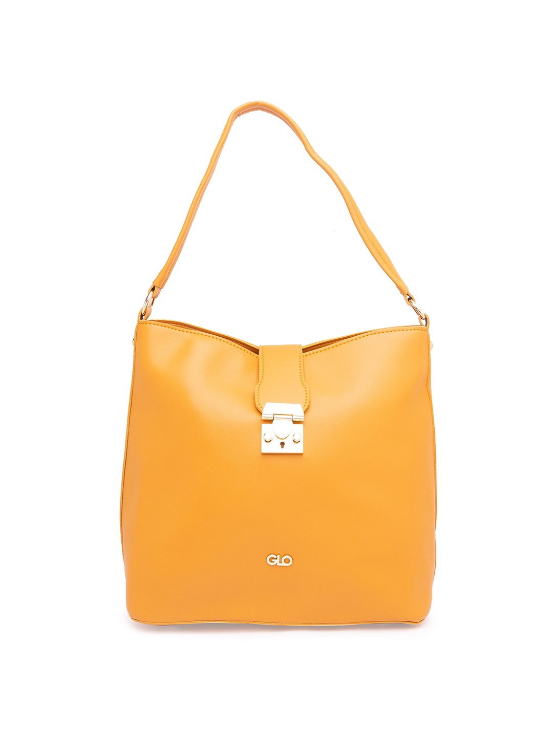

Globus Mustard Yellow Structured Hobo Bag