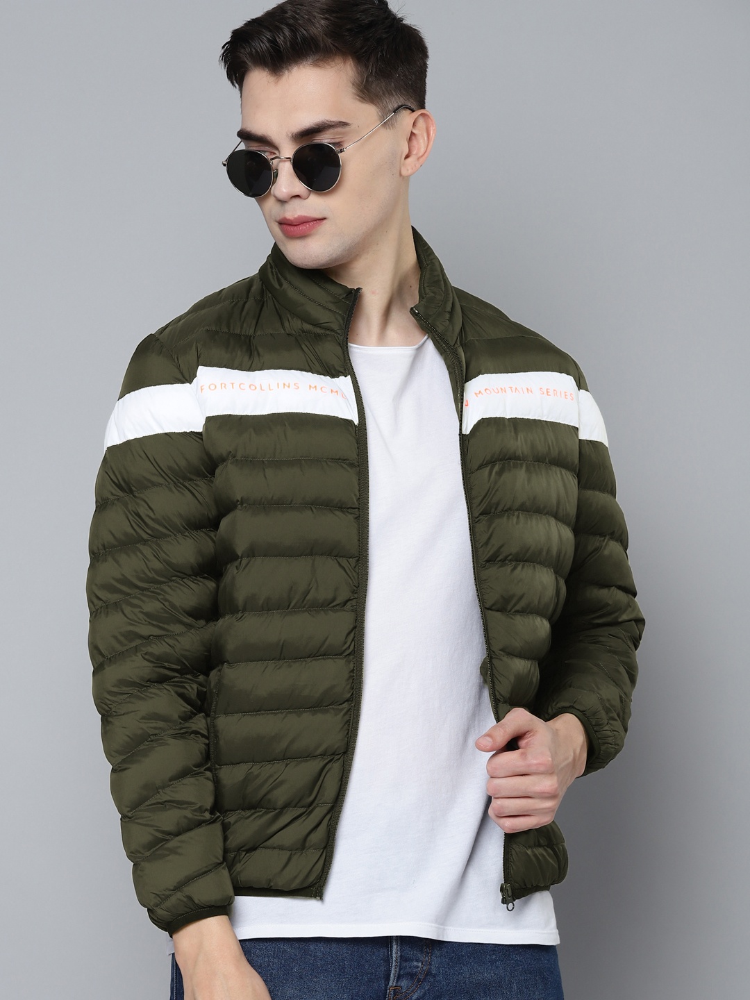 

Fort Collins Men Olive Green Puffer Jacket