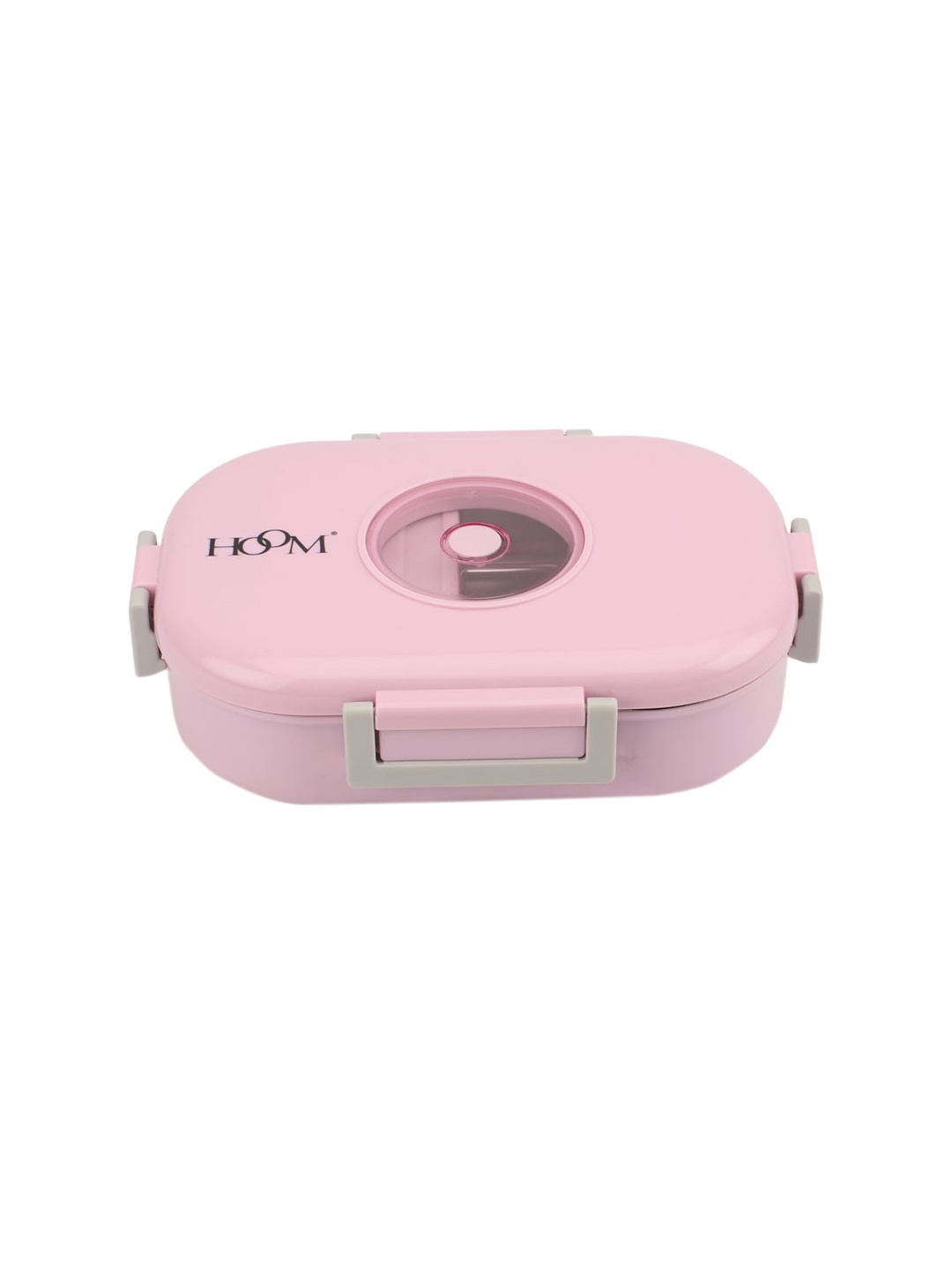 

HOOM Pink & Silver Stainless Steel Lunch Box