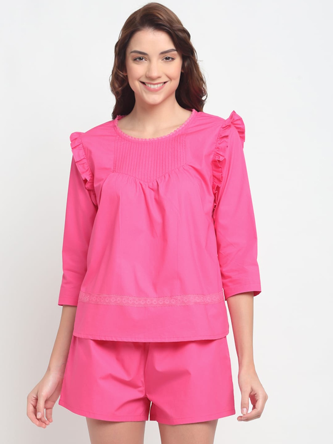 

BLANC9 Women Pink Night Suit