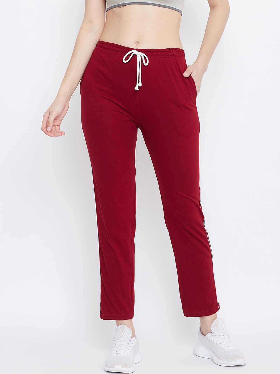 

Clora Creation Womens Maroon Straight Fit Trackpants