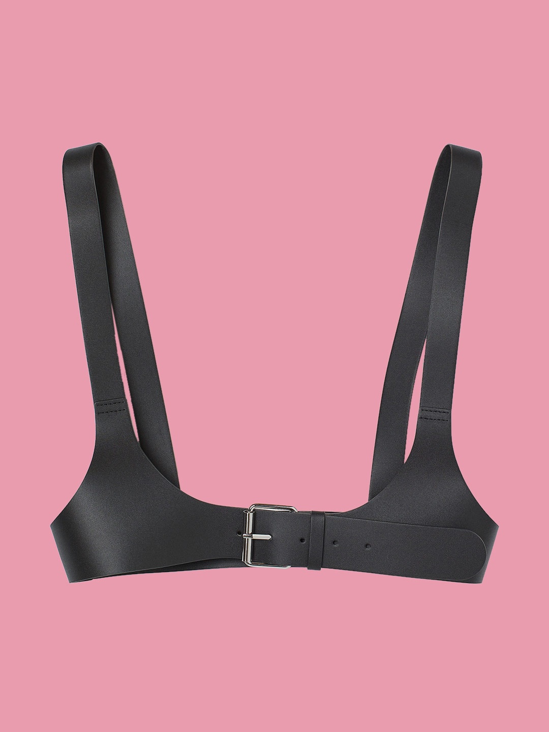 

H&M Women Black Imitation Leather Harness