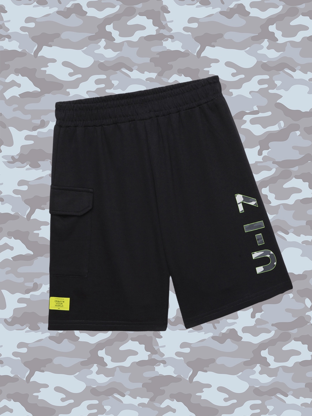 

HRX by Hrithik Roshan Boys Black Lifestyle Shorts