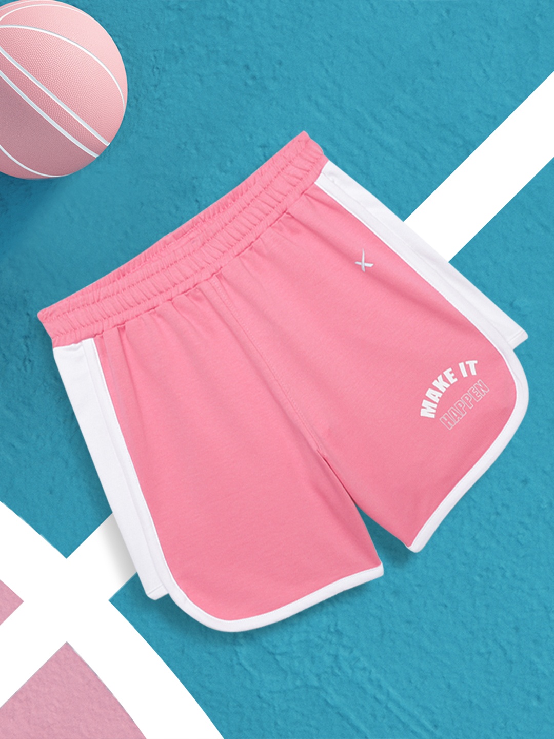

HRX by Hrithik Roshan Girls Pink Shorts