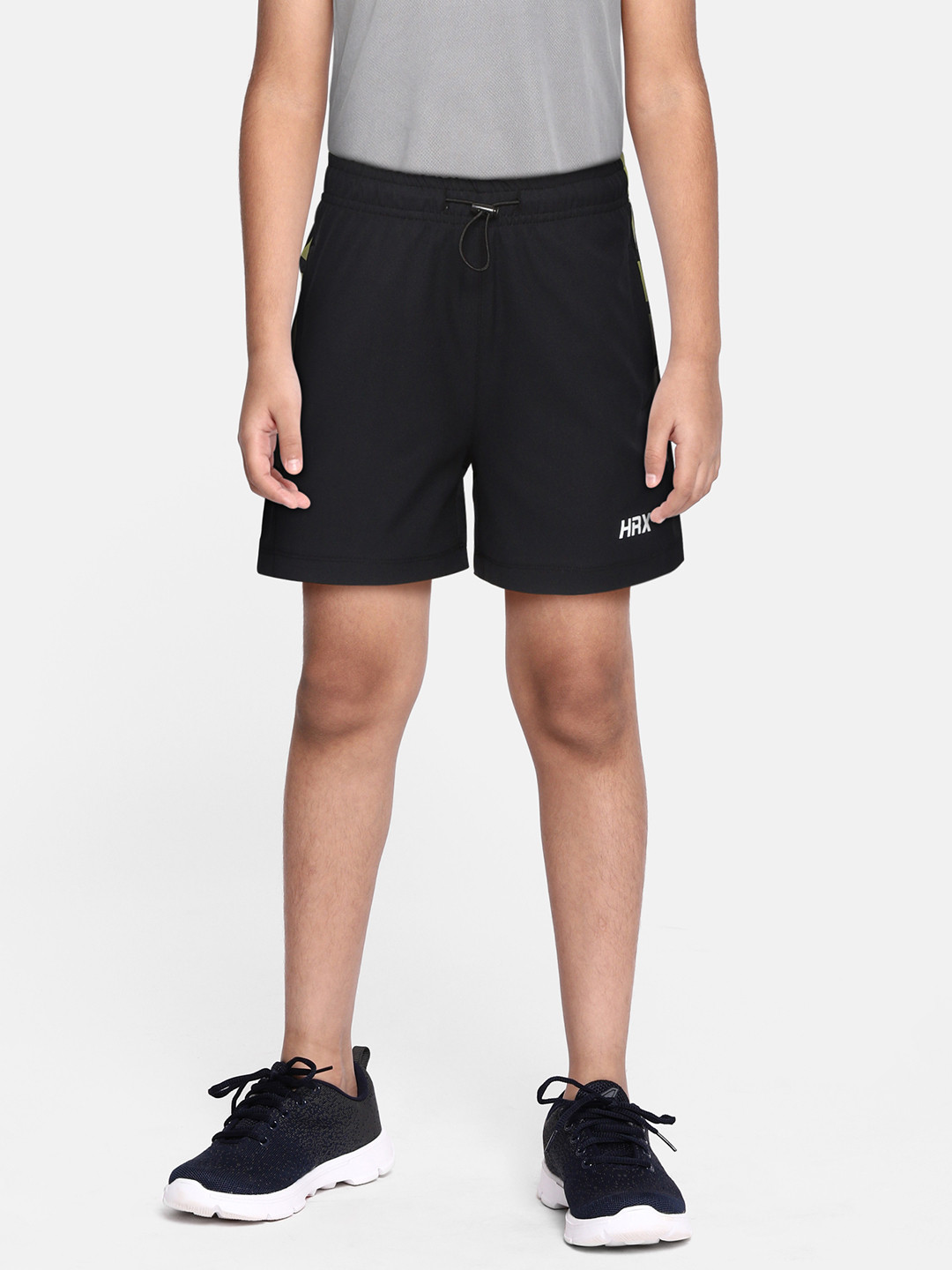 

HRX By Hrithik Roshan U-17 Active Boys Jet Black Rapid-Dry Solid Shorts
