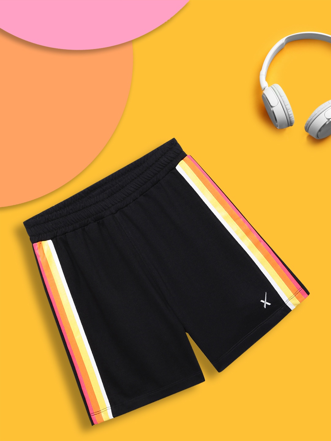 

HRX by Hrithik Roshan Girls Black Lifestyle Shorts