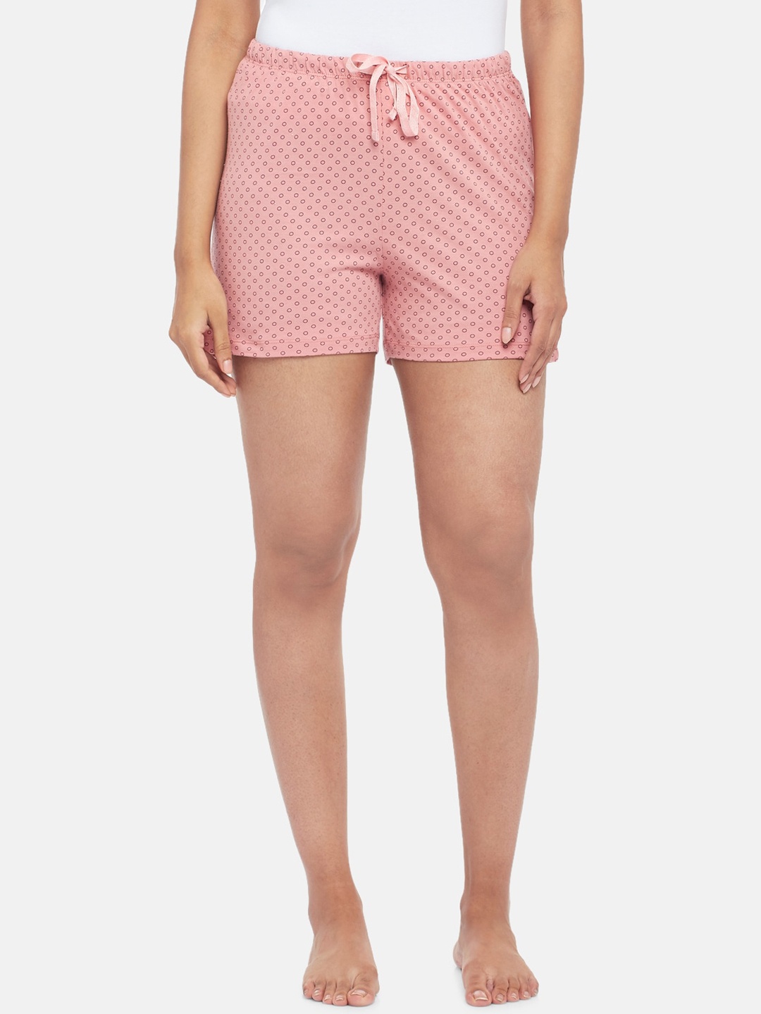 

Dreamz by Pantaloons Women Pink Checked Regular Shorts