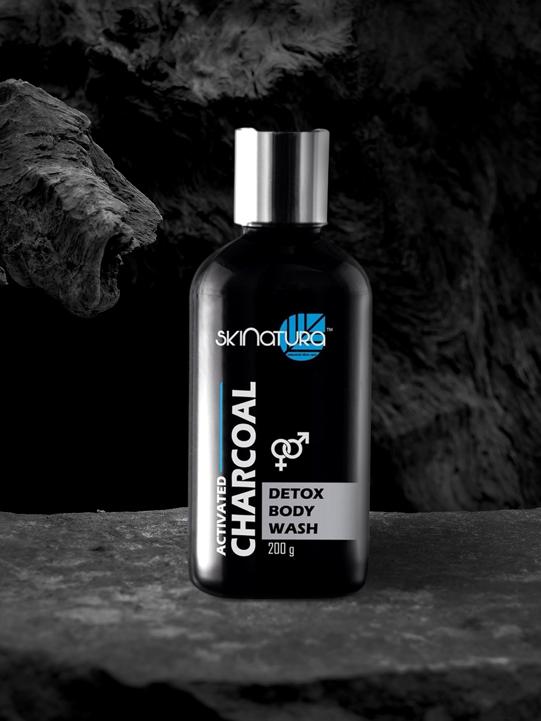 

Skinatura Pack of 2 Activated Charcoal Detox Body Wash, Black