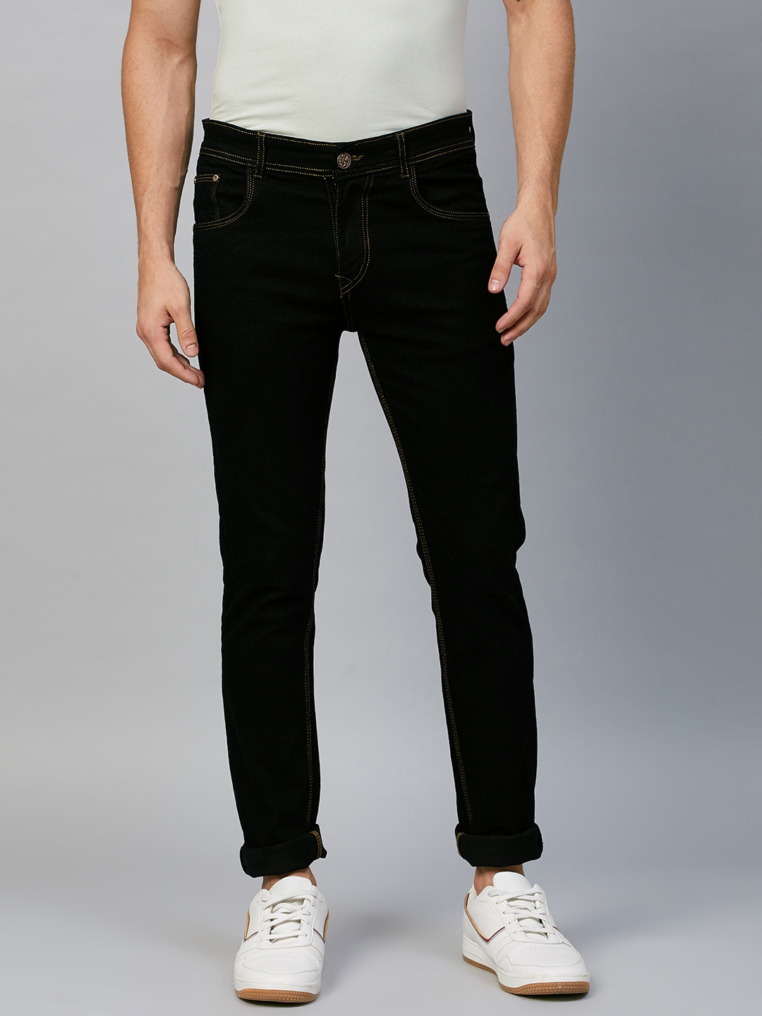 

PARIS HAMILTON Men Black Skinny Fit Stretchable Jeans